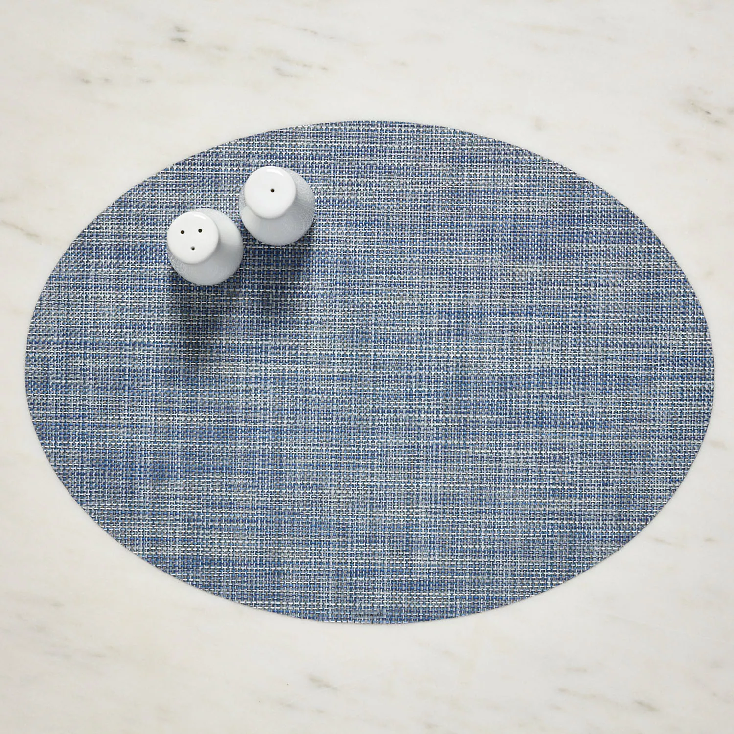 Chilewich Mini Basketweave Oval Placemat, 14&#34; x 19.25&#34;