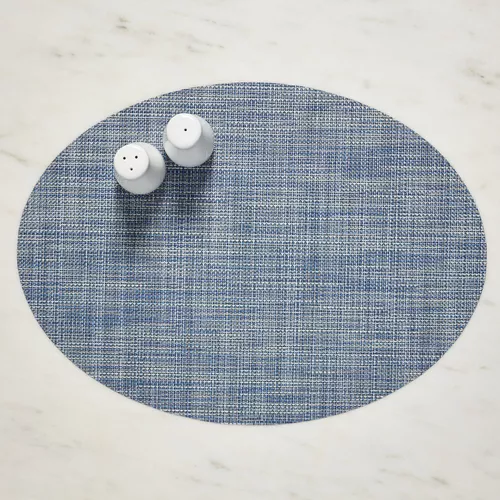 Chilewich Mini Basketweave Oval Placemat, 14&#34; x 19.25&#34;