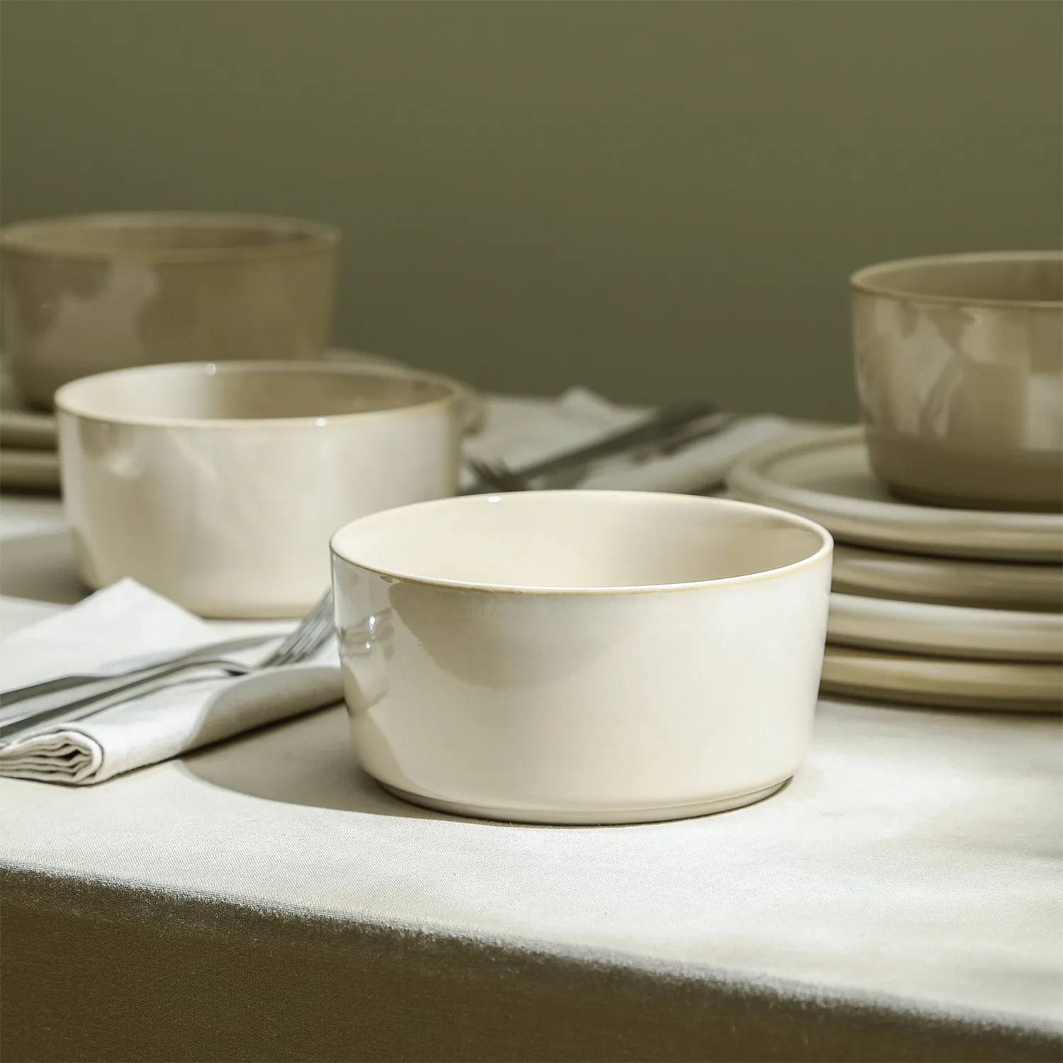 Stone Lain Eden Stoneware 12-Piece Dinnerware Set