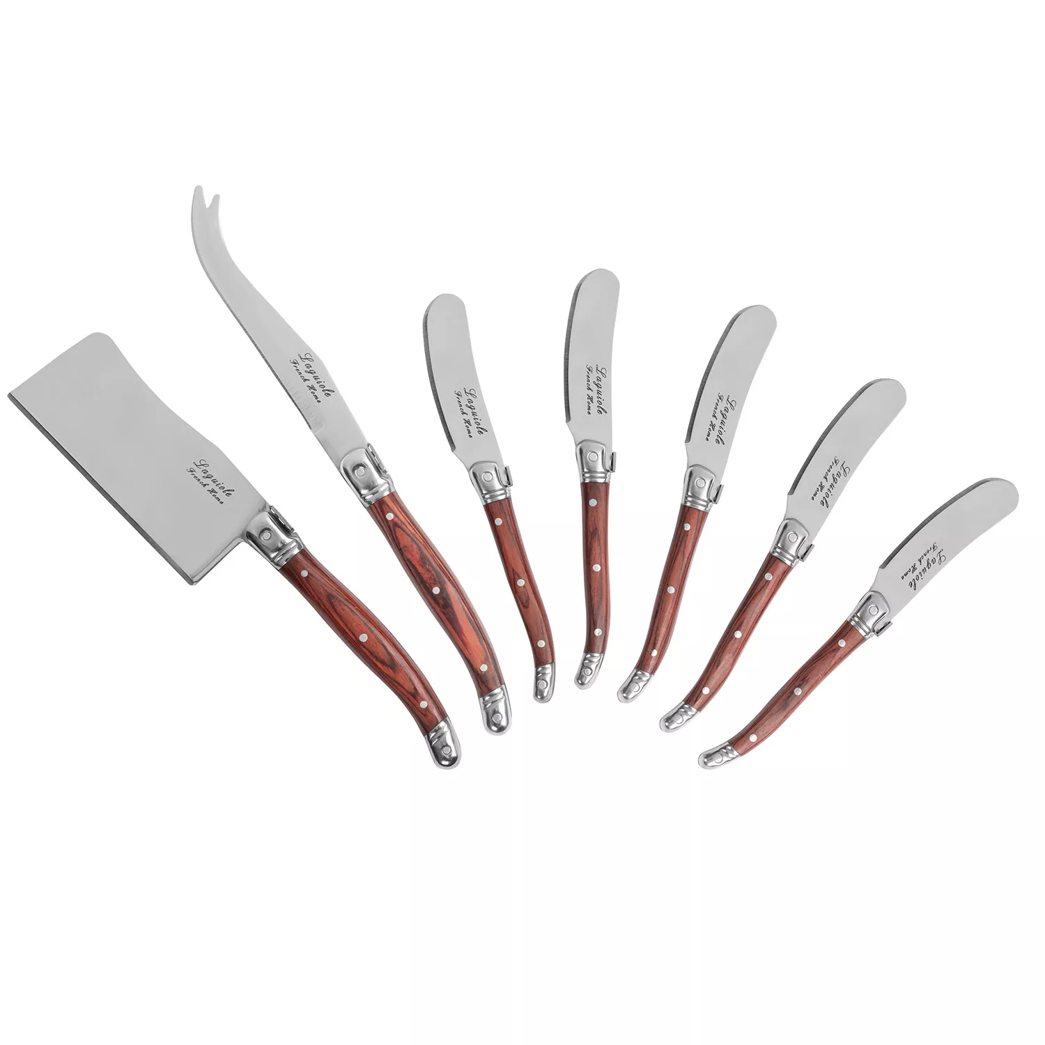 French Home 7-Piece Laguiole Cheese Knife & Spreader Set, 7 Piece