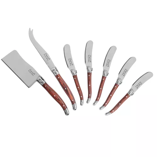 French Home 7-Piece Laguiole Cheese Knife & Spreader Set, 7 Piece