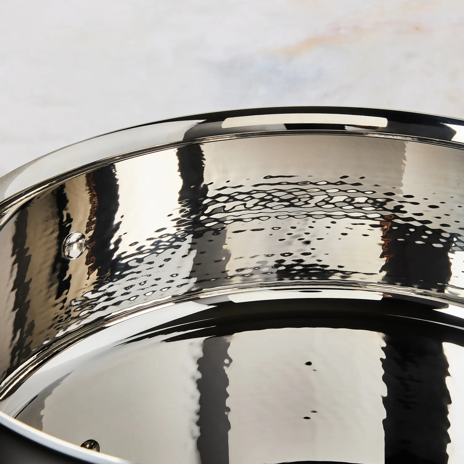 Ruffoni Opus Prima Hammered Stainless Steel Soup Pot, 4 qt.