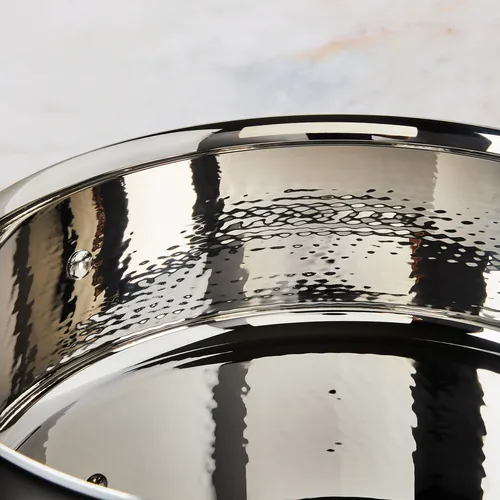 Ruffoni Opus Prima Hammered Stainless Steel Soup Pot, 4 qt.