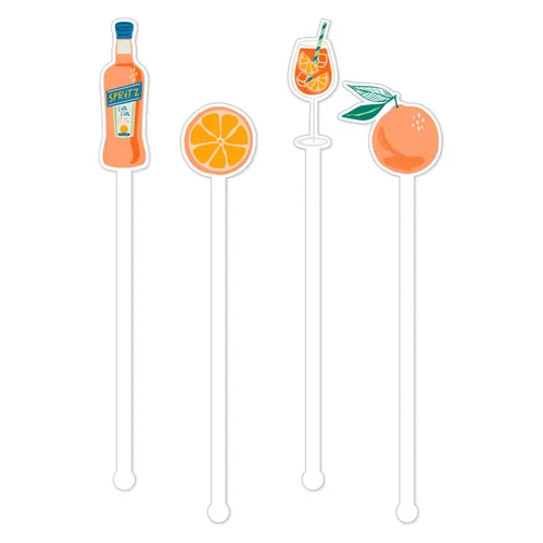 Design Clique Spritz Stir Stick, Set of 4