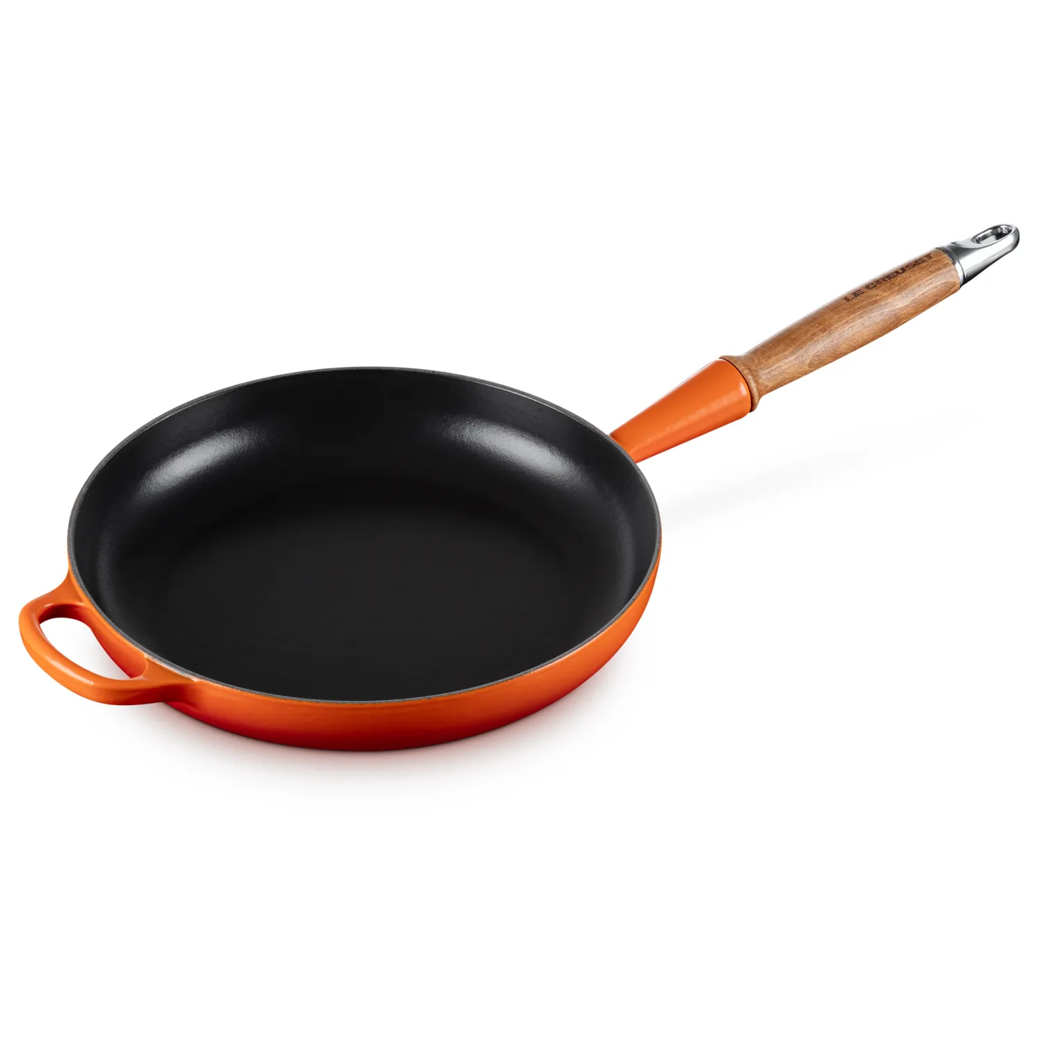 Le Creuset Enameled Cast Iron Alpine Wood Handled Skillet, 10.25"