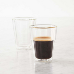 Sur La Table Vide Double-Wall Double Espresso Glasses, Set of 2