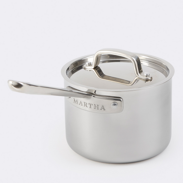 Martha by Martha Stewart Tri-Ply Stainless Steel Saucepan