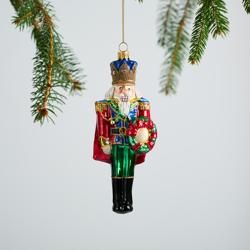 Sur La Table Nutcracker Glass Ornament, 6.3"