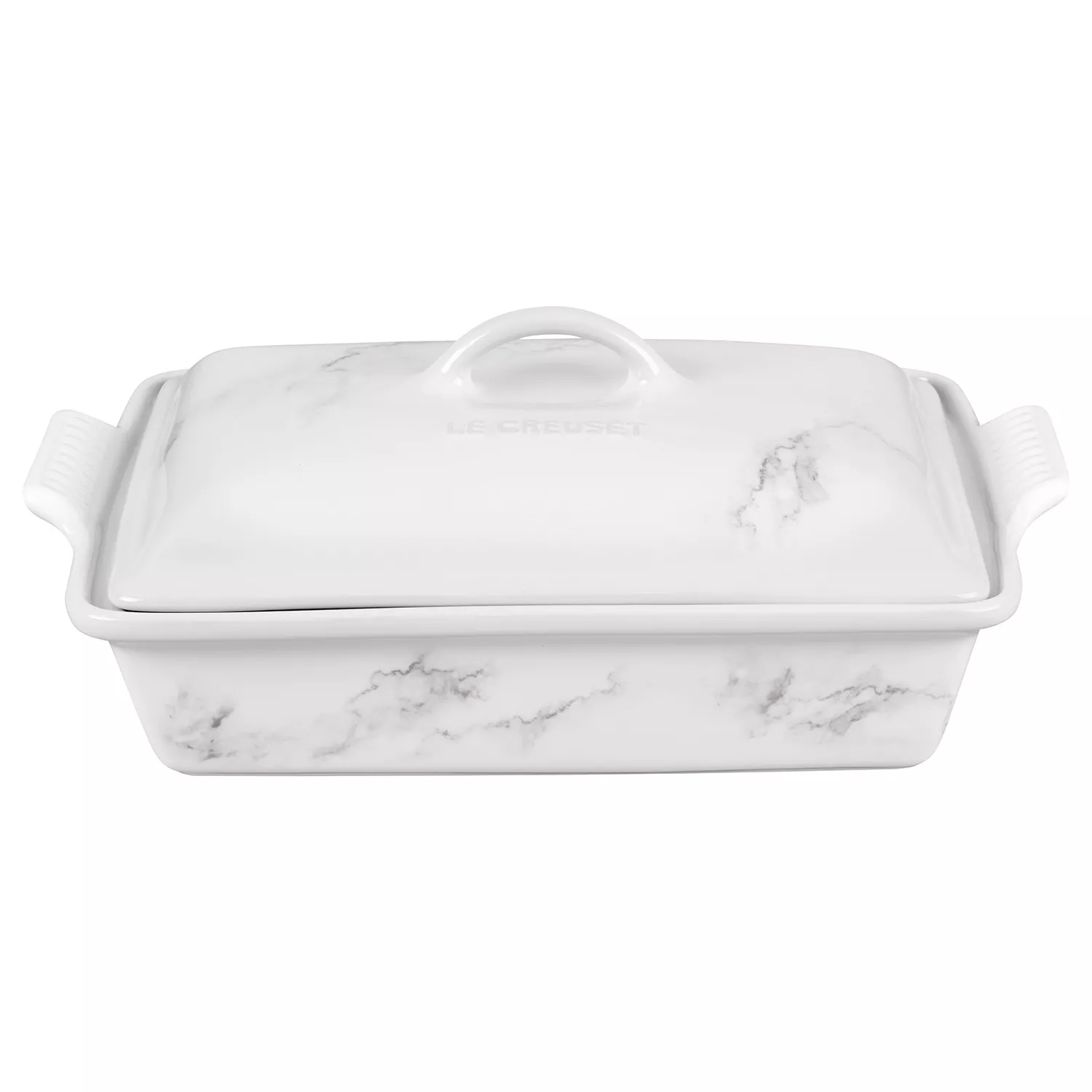 Le Creuset Heritage Covered Rectangular Stoneware Cream Ceramic Baking Dish  with Lid + Reviews
