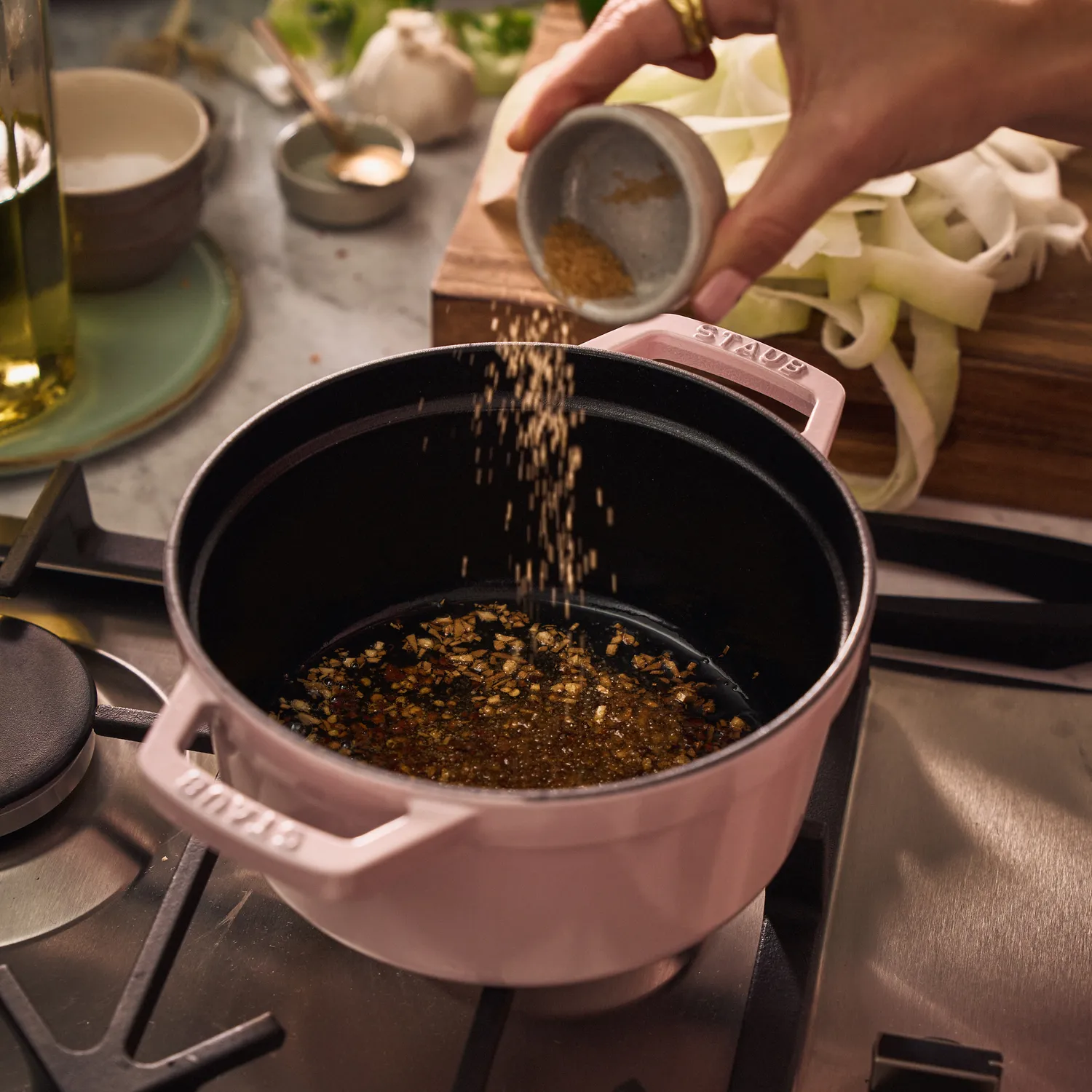 Staub Round Dutch Oven, 5.5 qt.