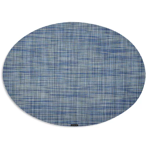 Chilewich Mini Basketweave Oval Placemat, 14&#34; x 19.25&#34;