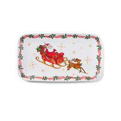 Sur La Table Jolly Santa Rectangular Platter
