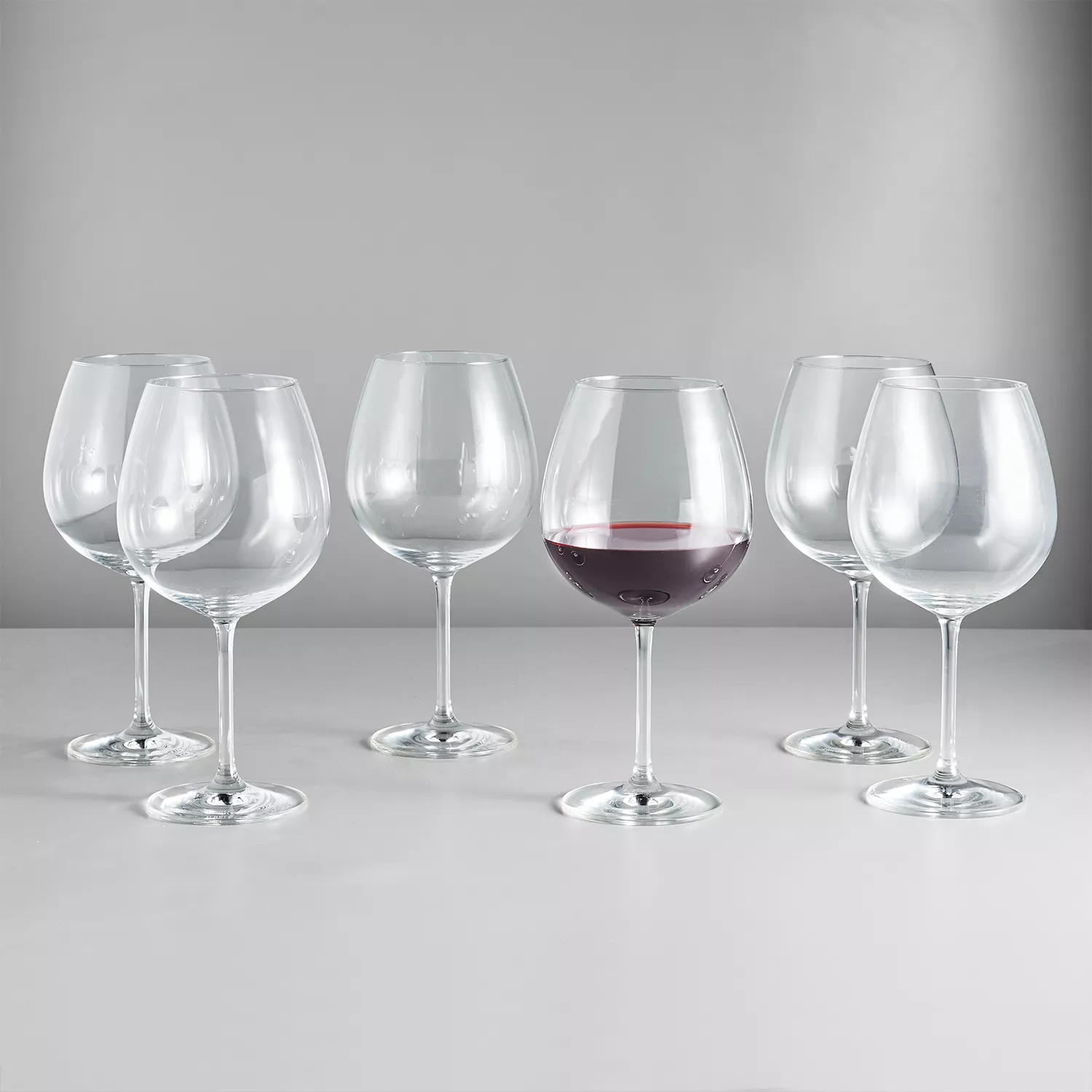 coccot Wine Glasses Set of 6,Crystal White Wine Glasses,Red Wine Glass  Set,Long