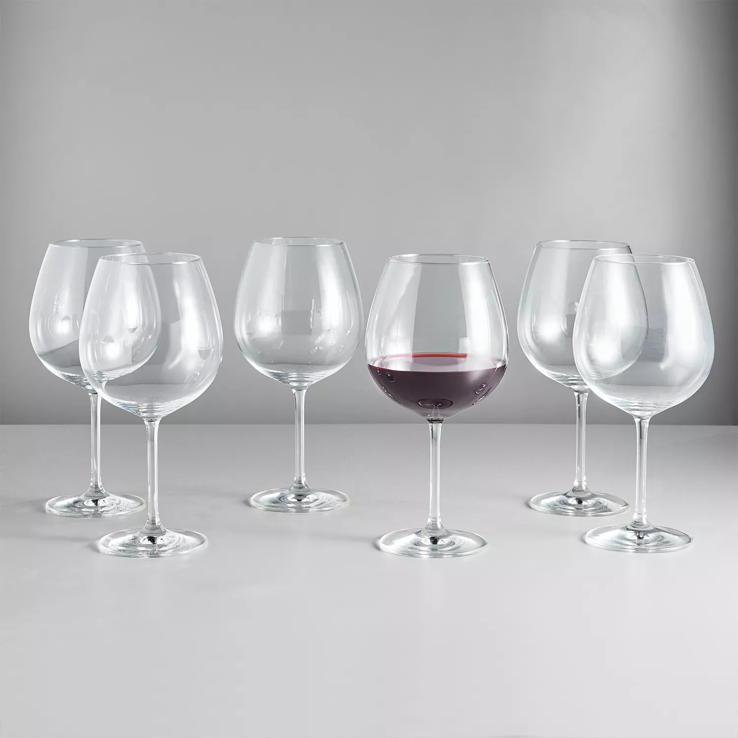 Pinot Noir Crystal Glass Red Wine Glass Black Straight Thin Rod