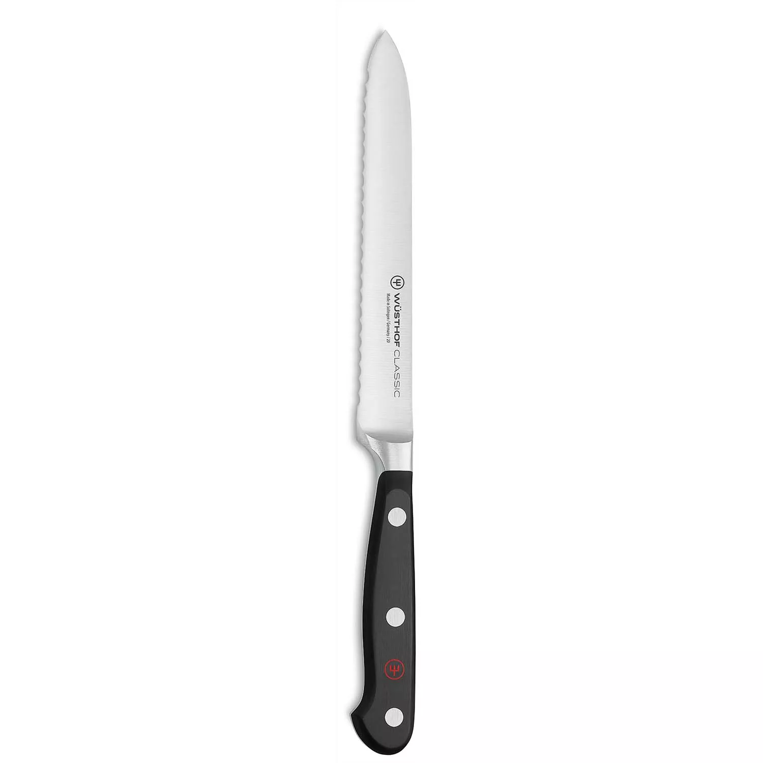 Wüsthof Classic Serrated Utility Knife, 5"