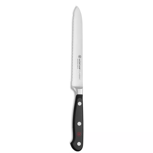 W&#252;sthof Classic Serrated Utility Knife, 5&#34;