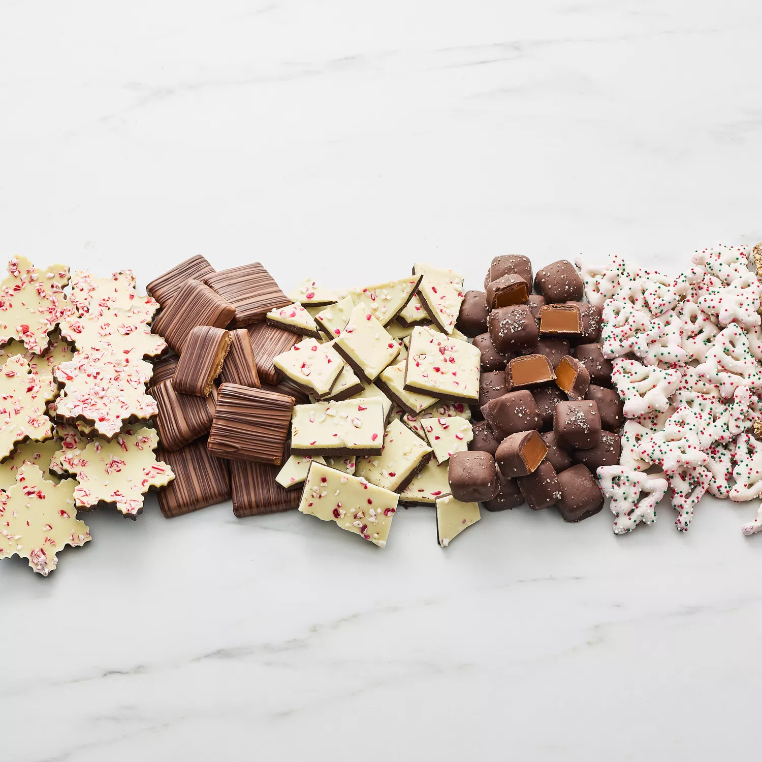 Snowflake Peppermint Bark