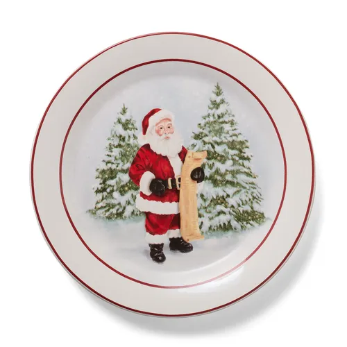 Sur la table Vintage Christmas Salad Plate