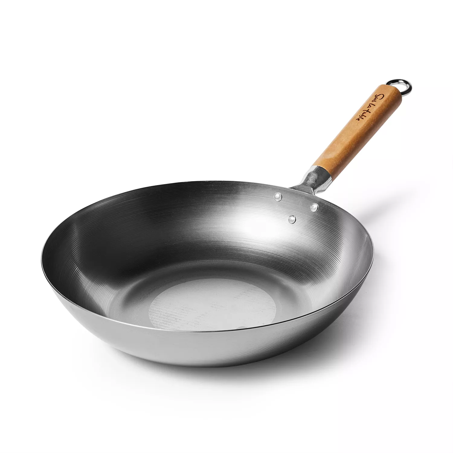 Demeyere 5-Plus Wok - Stainless Steel Flat Bottom Stir Fry Pan