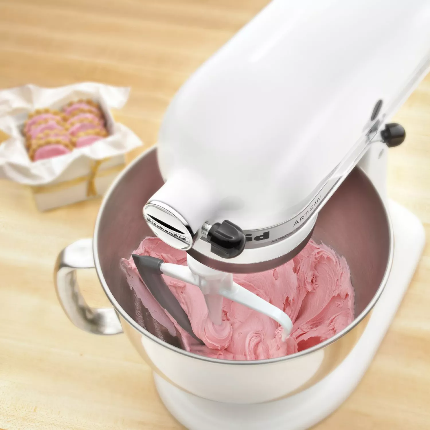 KitchenAid 5-Quart Stand Mixer with Glass Bowl and Flex Edge