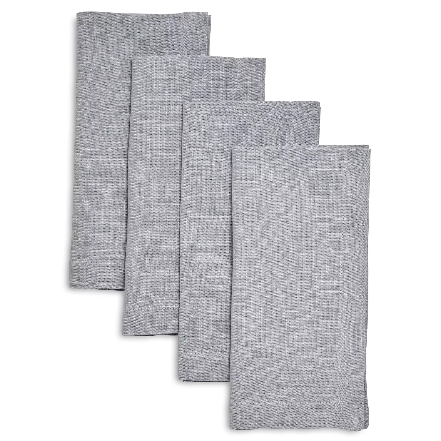 Light Gray Linen Napkin Bulk, Linen Napkins Set of 4, 6, 8, 10, 12, Wedding  Napkins LN 134 