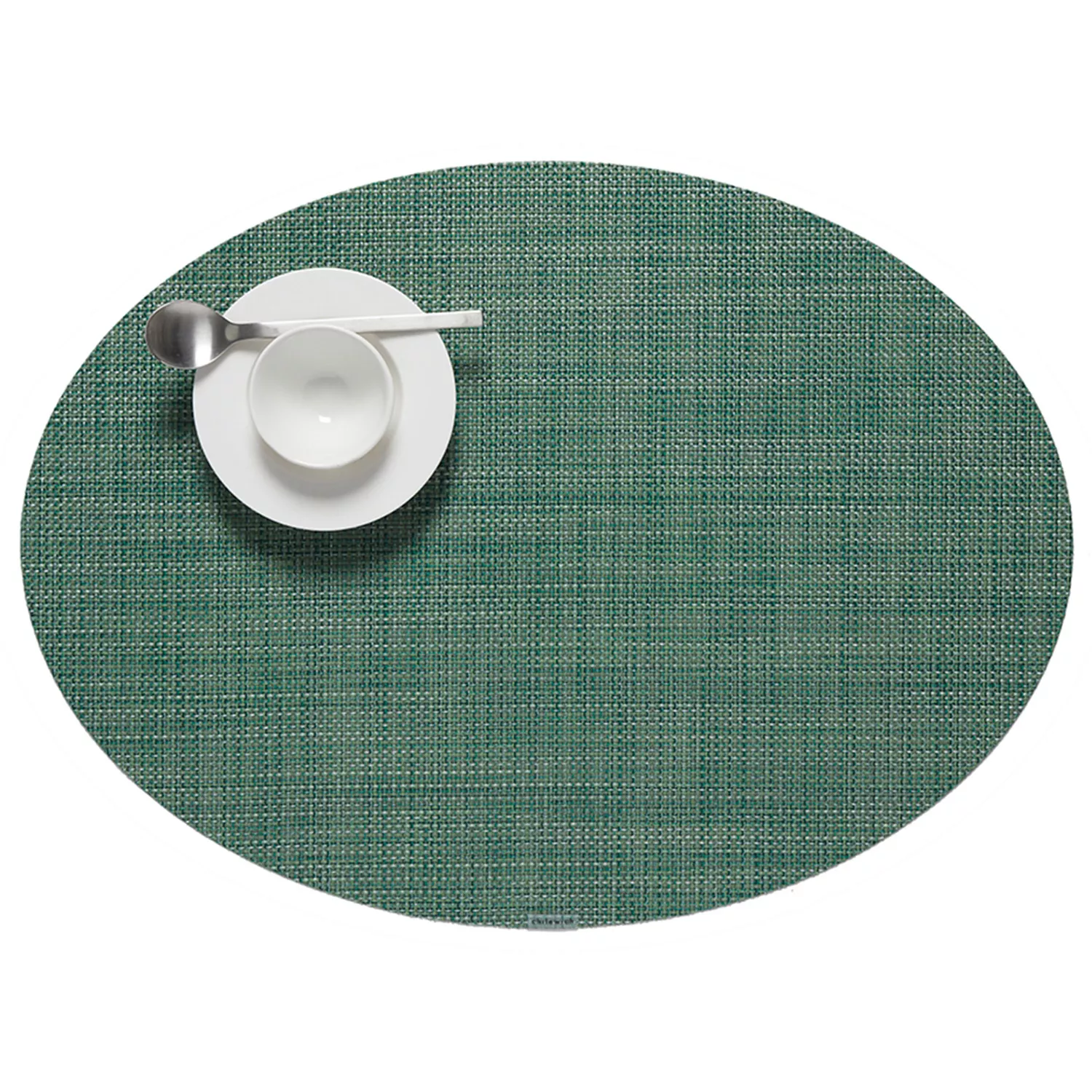 Chilewich Mini Basketweave Oval Placemat, 14" x 19.25"