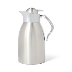 Sur La Table Brushed Stainless Steel Thermal Carafe I was so excited to find a stainless steel thermal carafe, but was disappointed to discover that the interior of the cap and the handle are made with nylon plastic