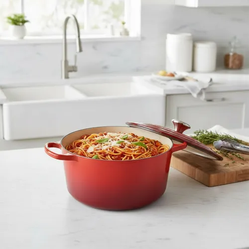 Le Creuset Signature Deep Round Dutch Oven, 6.5qt.