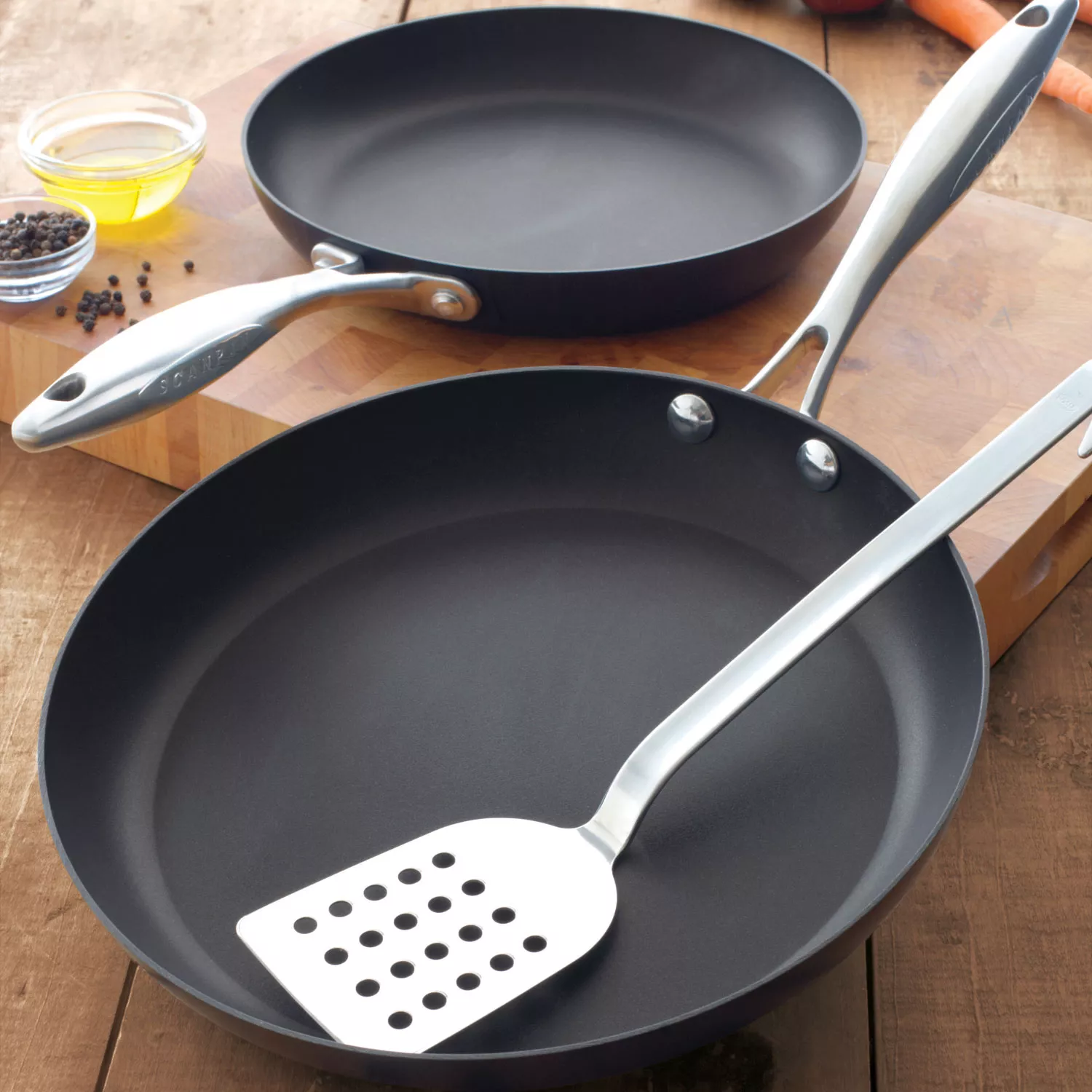 Scanpan PRO IQ 2-Piece Fry Pan Set 9.5 in. and 11 in.