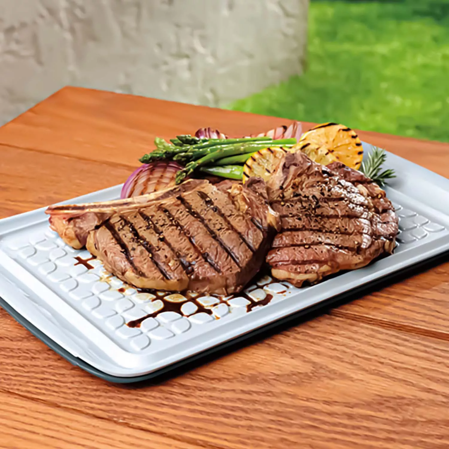 Tovolo BBQ Prep and Serve Trays, Set of 2