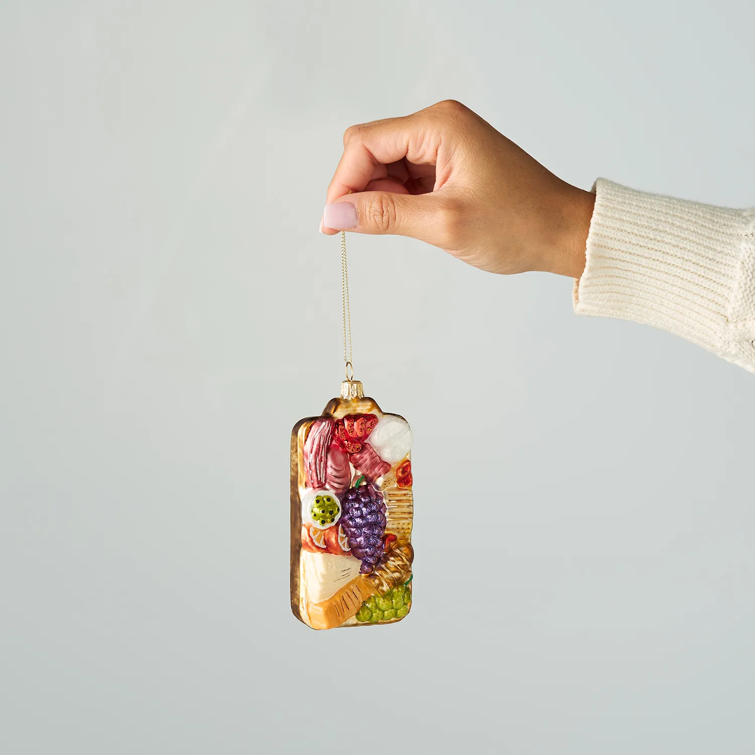 Sur La Table Charcuterie Glass Ornament, 4.33"