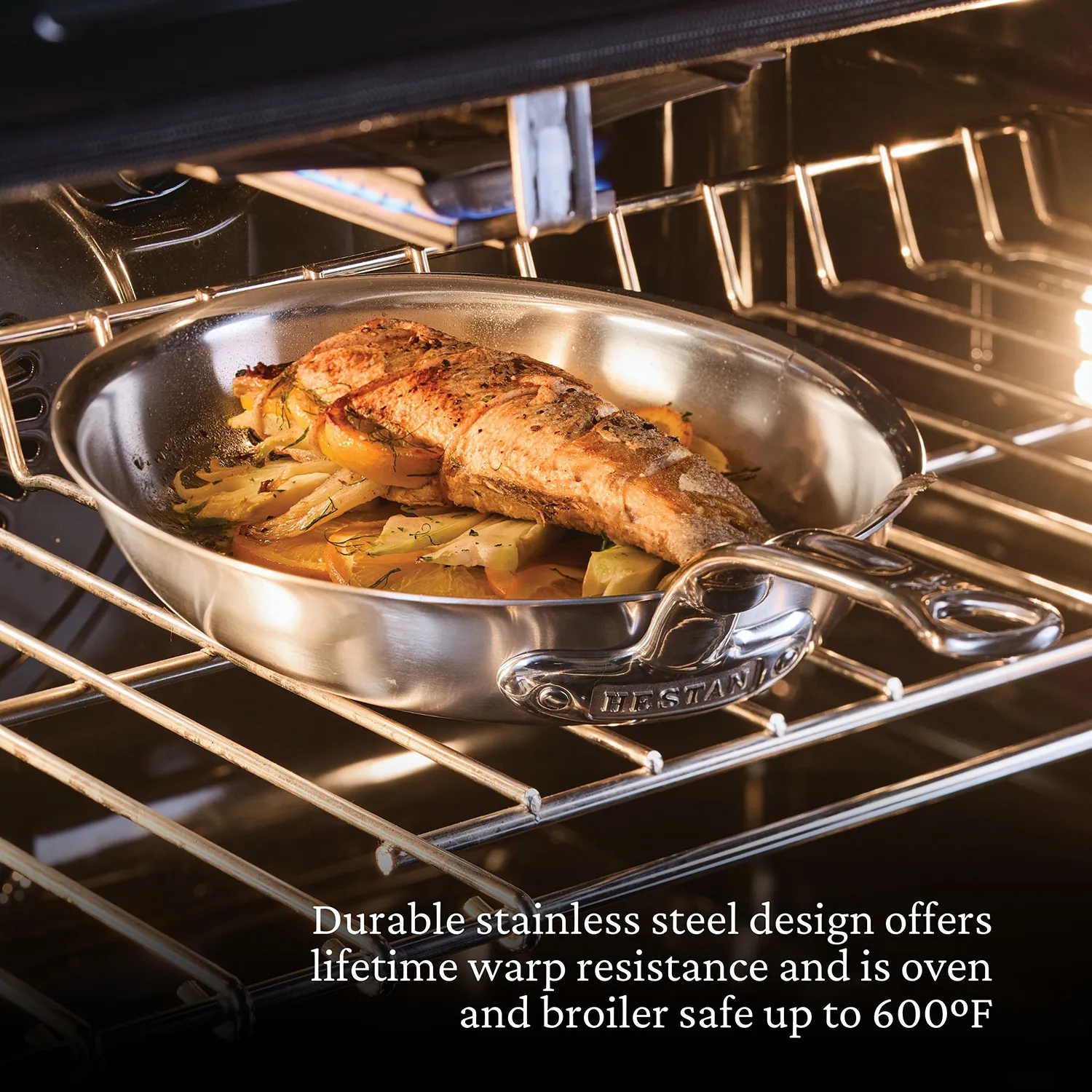 Hestan Provisions Stainless Steel Oval Fish Pan