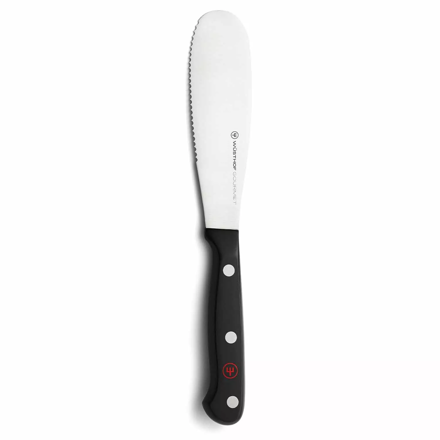Sandwich Hand Made Knife, with White Plastic Handle Butter Spreader (2