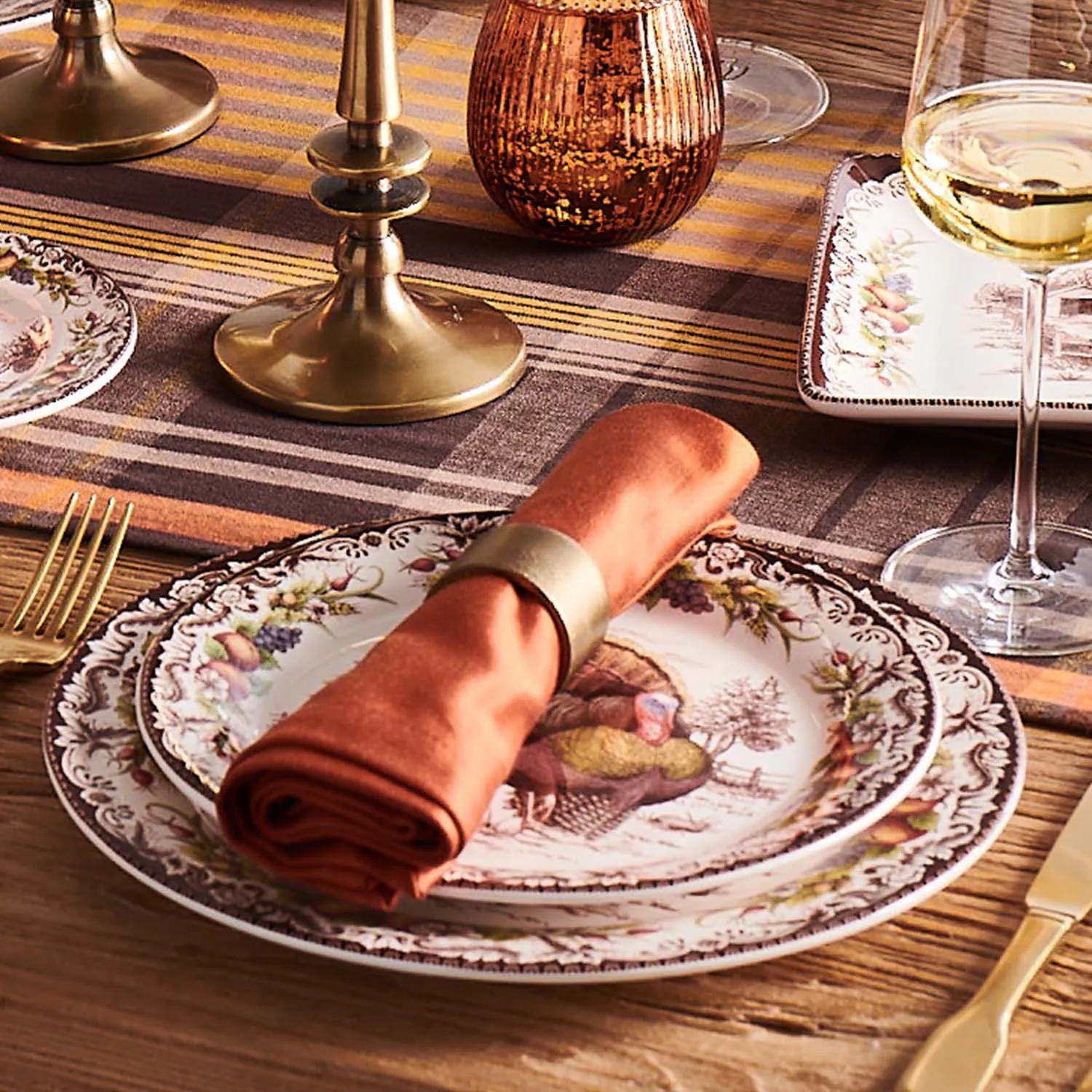 Sur La Table Textured Napkin Rings, Set of 4