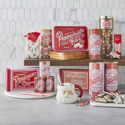 Sur La Table Chocolate Peppermint Bark Tin