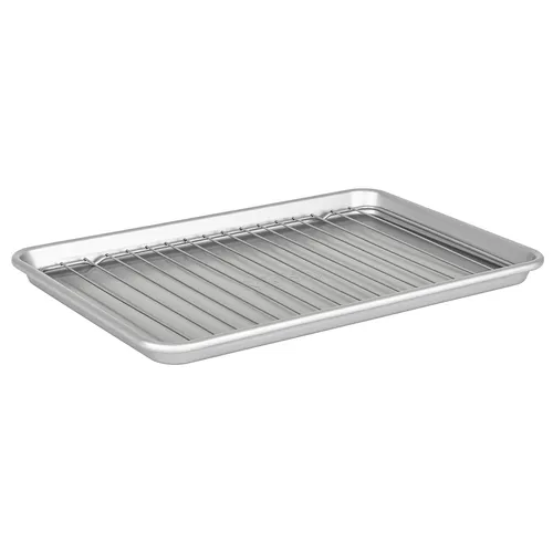Viking Aluminized Steel Nonstick Baking Sheet with Rack, 15"