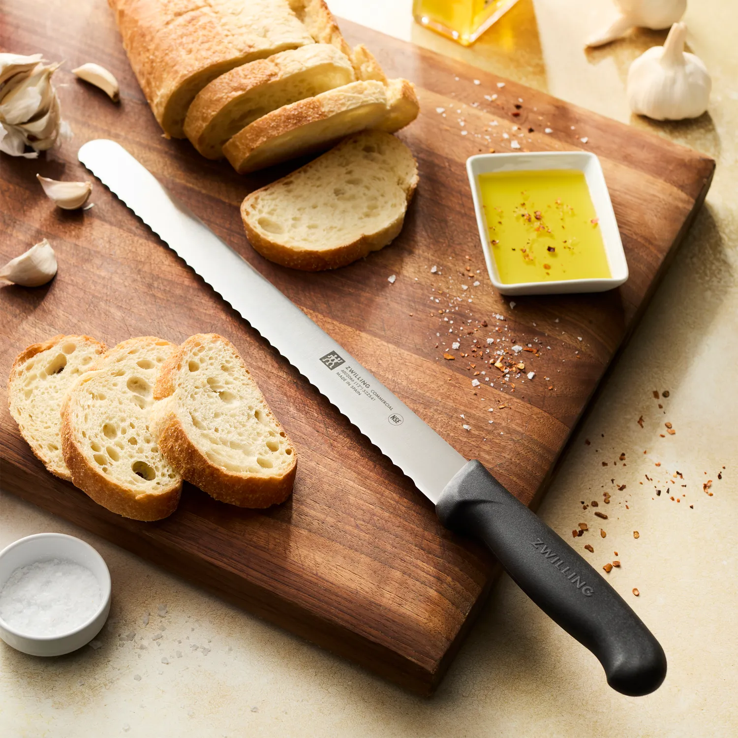 Zwilling Commercial Precision 12" Serrated Edge Slicer Knife