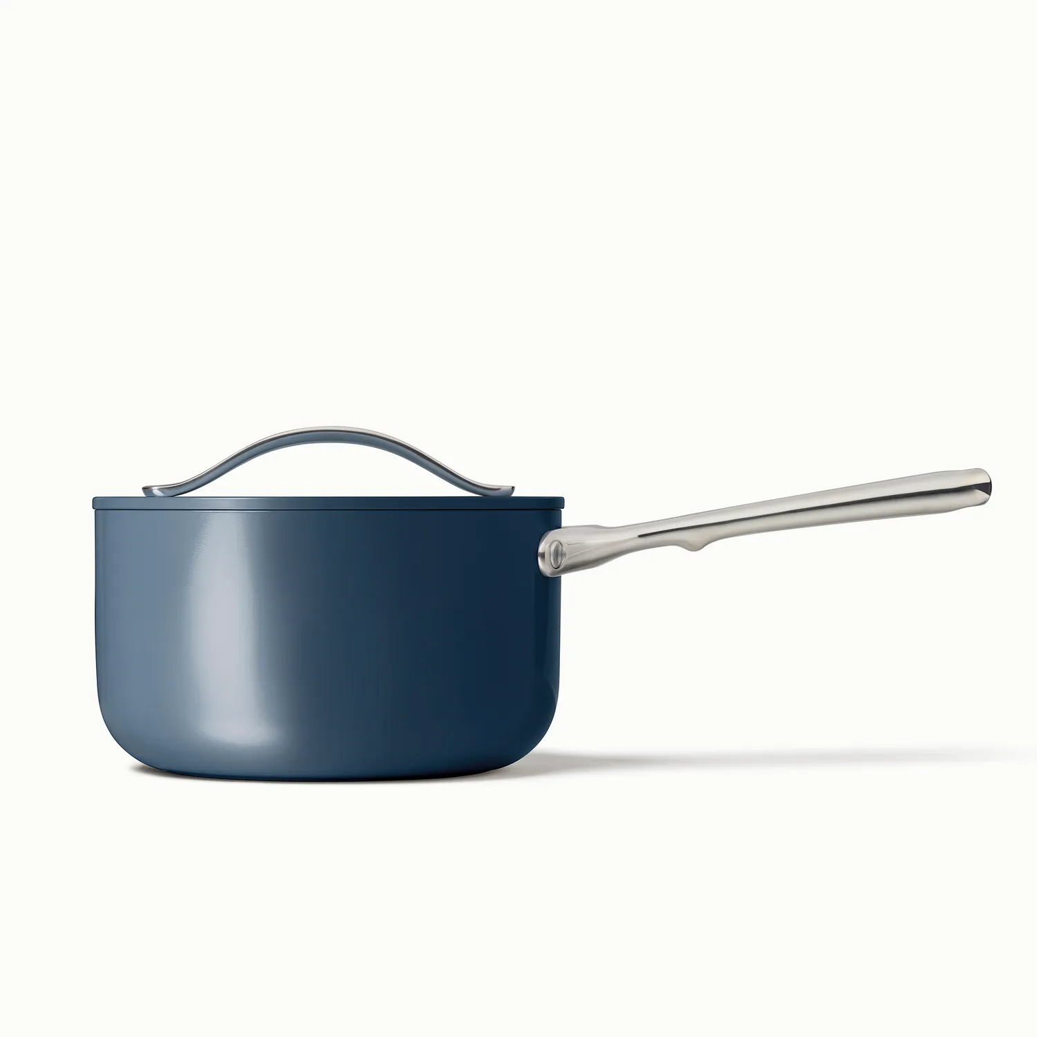 Caraway Ceramic Nonstick Saucepan with Lid, 3 qt.