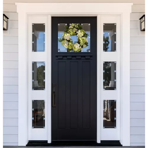 Nearly Natural Faux Hydrangea Wreath, 22"