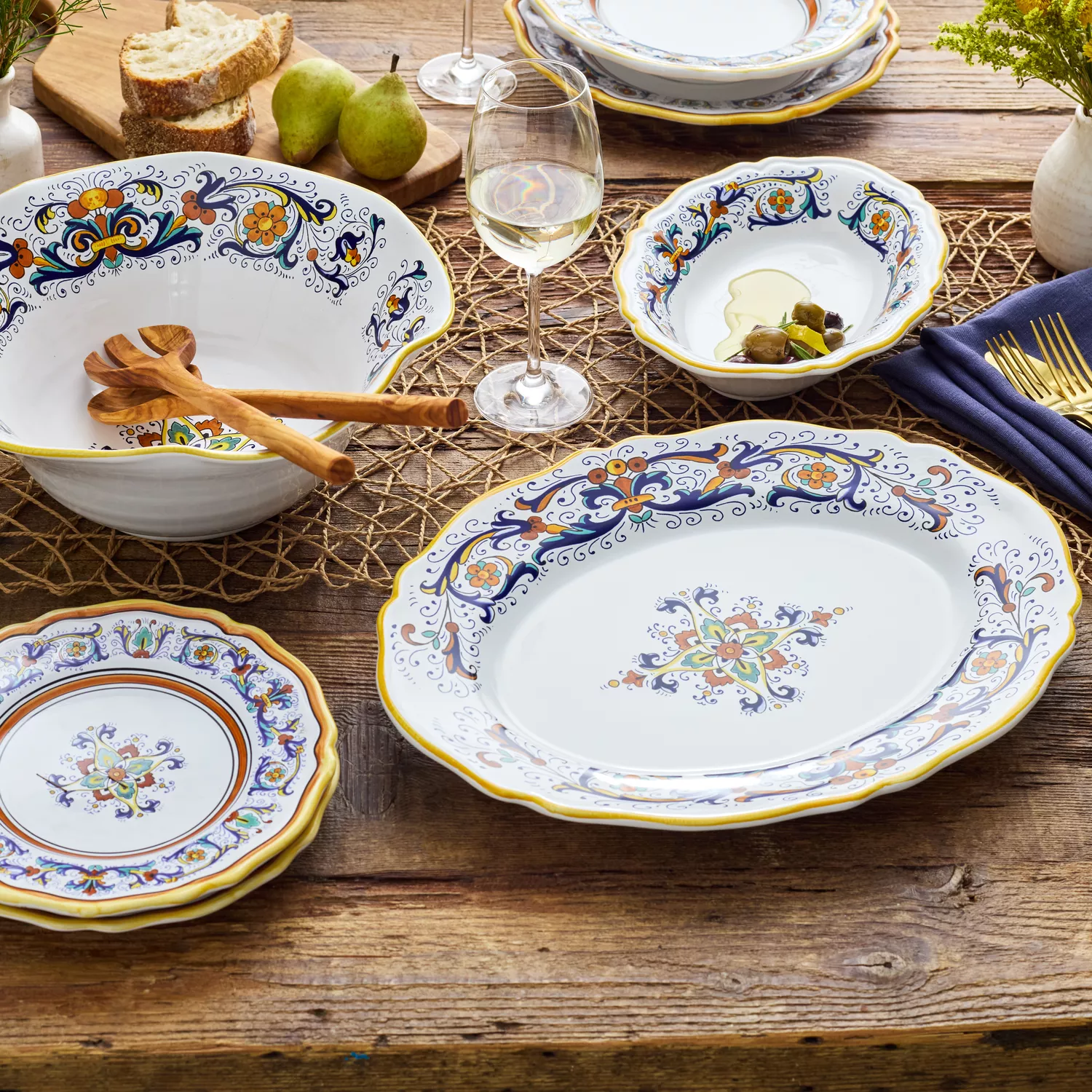 Nova Deruta 16-Piece Dinnerware Set