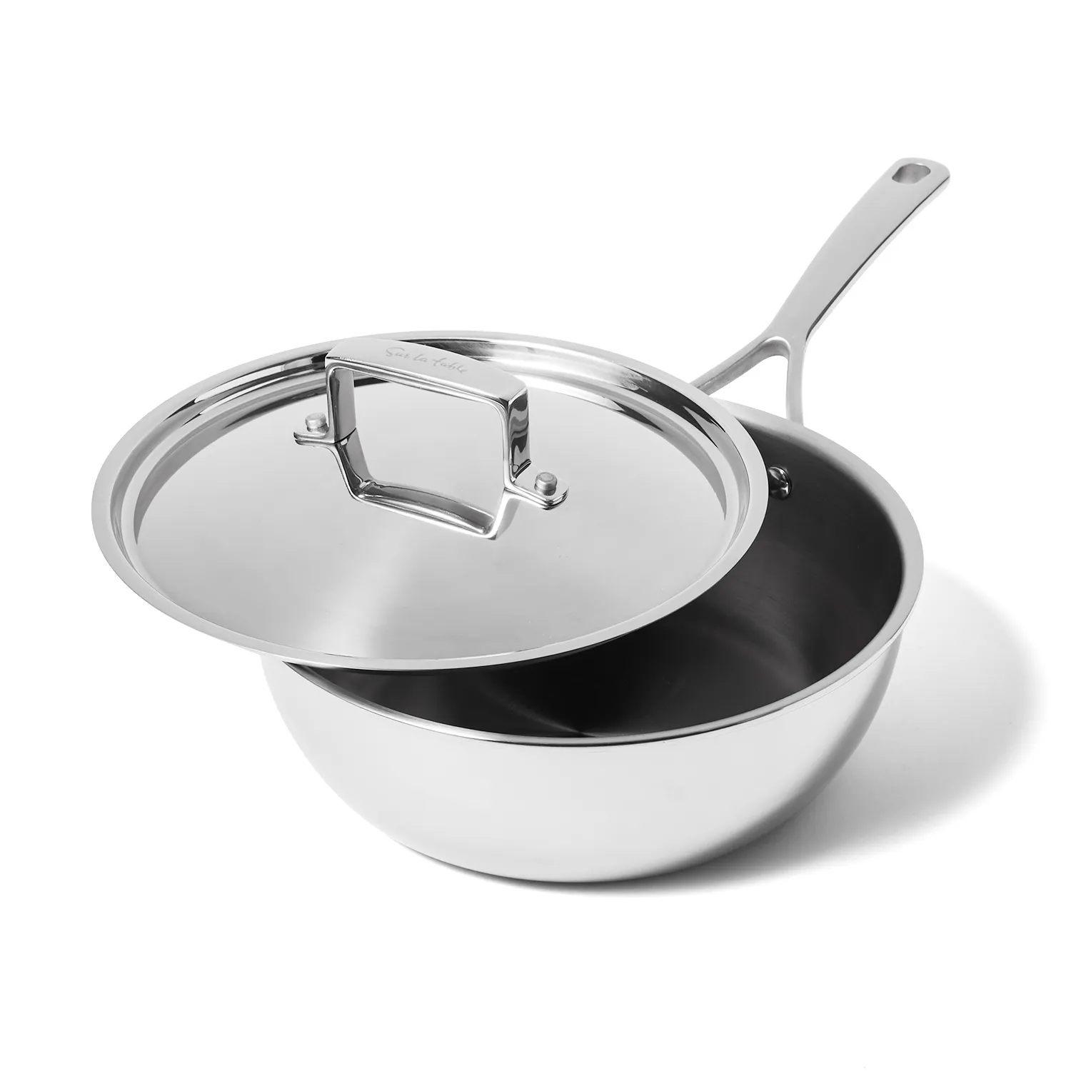 Sur La Table Classic 5-Ply Stainless Steel Chef's Pan. 3.5 qt.
