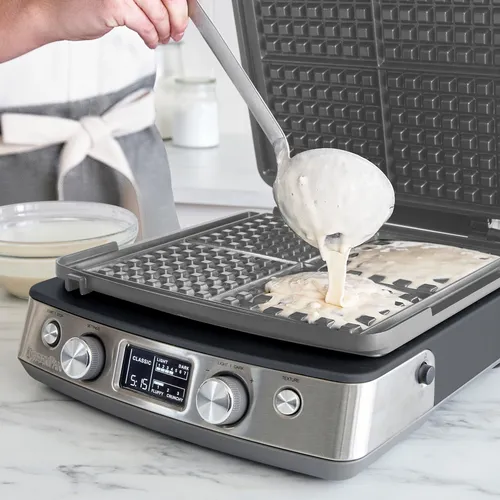 GreenPan 4-Square Waffle Maker with Removable Plates
