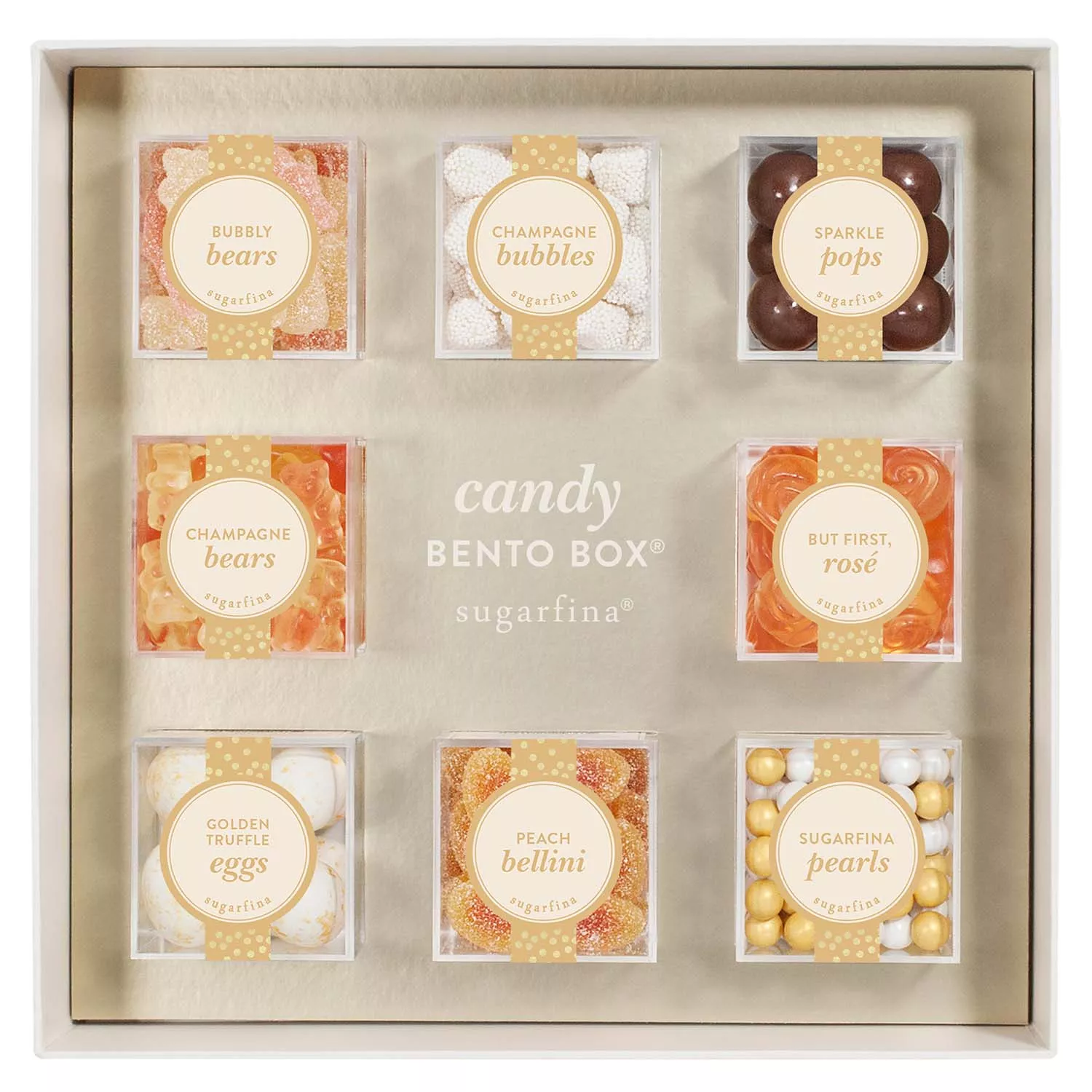 Sugarfina Sweet and Sparkling Candy Bento Box, Set of 8