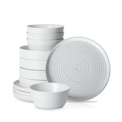 Stone Lain Elica Stoneware 12-Piece Dinnerware Set
