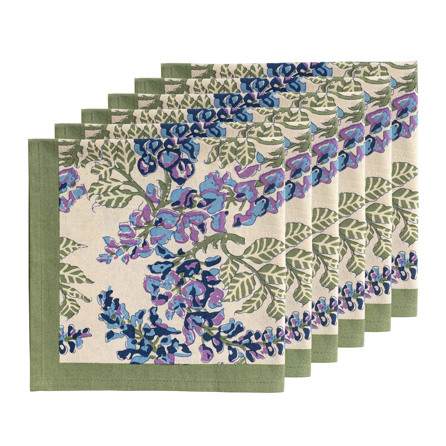 Couleur Nature Wisteria Napkins, Set of 6