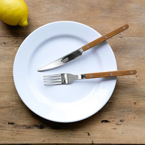 Sabre Bistrot 5-Piece Teak Wood Flatware Set