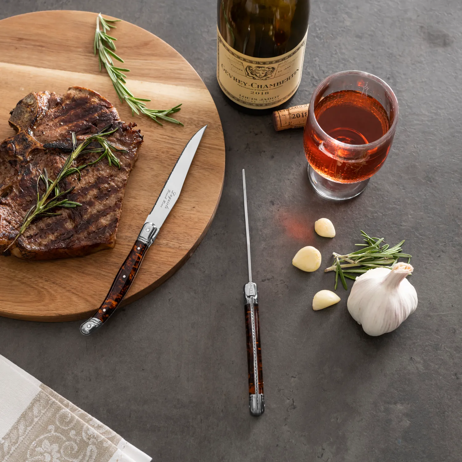 French Home Laguiole Steak Knives, Set of 4