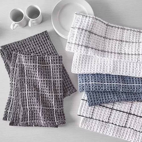 Sur La Table Washed Waffle Kitchen Towels, Set of 2