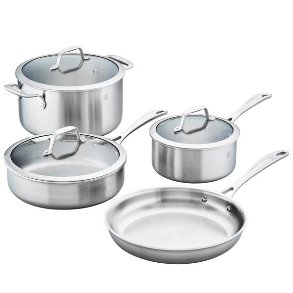 Zwilling Spirit Stainless Steel 7-Piece Cookware Set