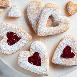 Heart Windowpane Cookies
